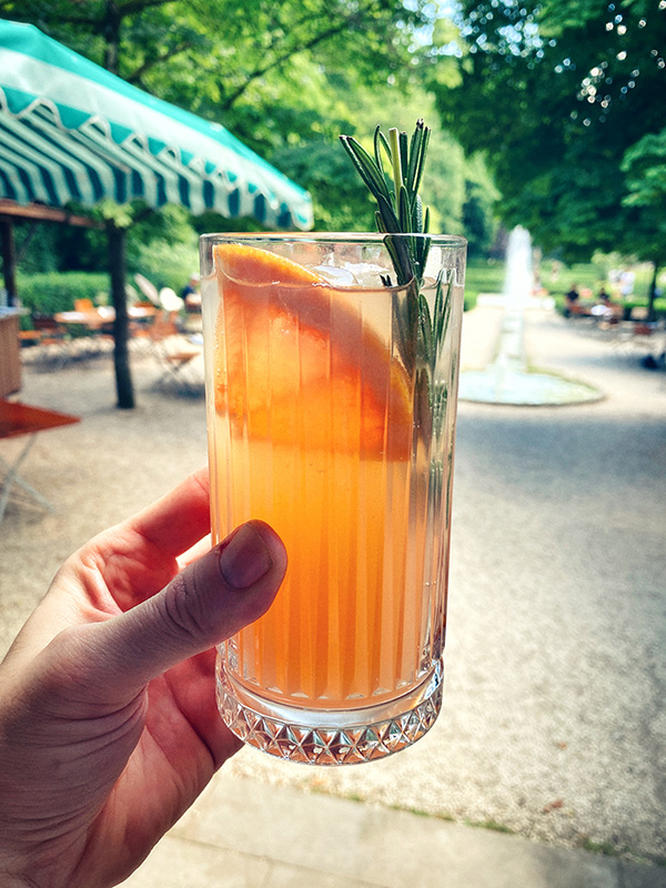 Hausgemachte Limonaden im Anlagencafé in Schwäbisch Hall